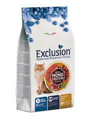 Exclusion Mediterraneo Monoprotein Noble Grain Crocchette Manzo Per Gatti Sterilizzati 300g