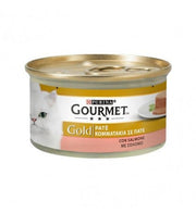 Purina Gourmet Gold Paté Con Salmone Per Gatti Lattina 85g
