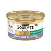 Purina Gourmet Gold Mousse Con Agnello E Fagiolini Per Gatti Lattina 85g