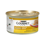 Purina Gourmet Gold Tortini Con Pollo E Carote Per Gatti Lattina 85g