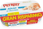 Petreet Vellutate Pollo Cibo Umido Gatto Adulto 6x70g
