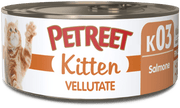 Petreet Vellutate Salmone Cibo Umido Gattino Barattolo 60g