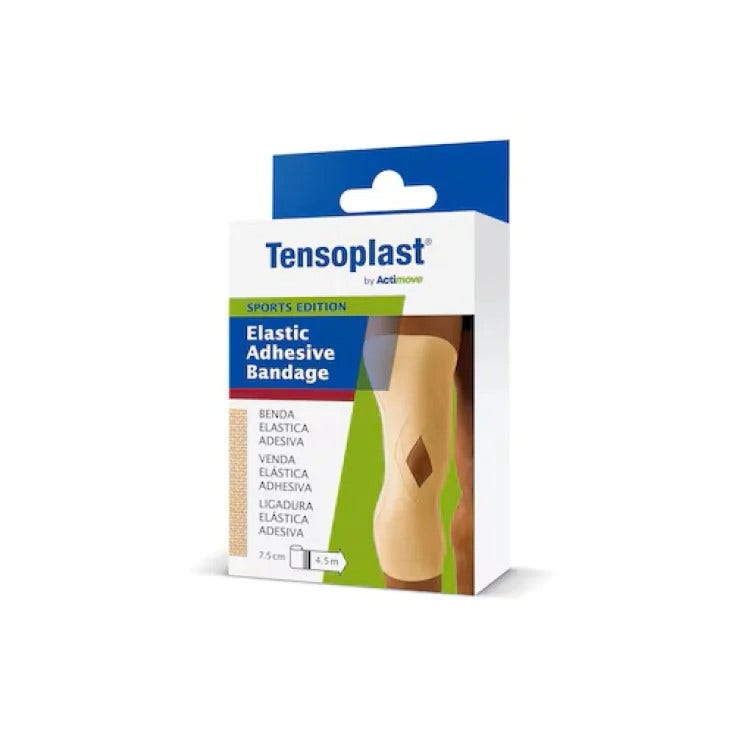Actimove Tensoplast Benda Elastica Autoadesiva con Ossido di Zinco 7,5 cm x 4,5 m 1 Pezzo