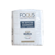 Foqus Tappetini Assorbenti 60x90cm Con Adesivi 10 Pezzi