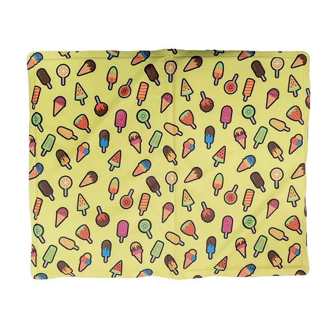 Croci Tappetino Rinfrescante Per Gatti Fantasia Gelati 90 x 50cm