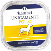 Unipro Unicamente Pollo Cibo Umido Per Cani Adulti Vaschetta 150g