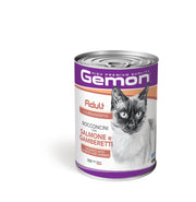 Gemon Bocconcini Salmone E Gamberetti Cibo Umido Gatti Adulti Barattolo 400 g