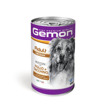 Gemon Bocconi Pollo E Tacchino Cibo Umido Cani Adulti Taglia Media Barattolo 1,25 Kg