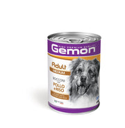 Gemon Bocconi Pollo E Riso Cibo Umido Cani Adulti Taglia Media Barattolo 415 g