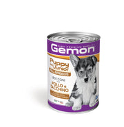 Gemon Bocconi Pollo E Tacchino Cibo Umido Cani Cuccioli Barattolo 415 g