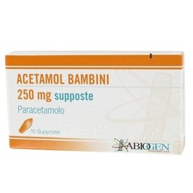 Acetamol 250 mg Bambini 10 supposte