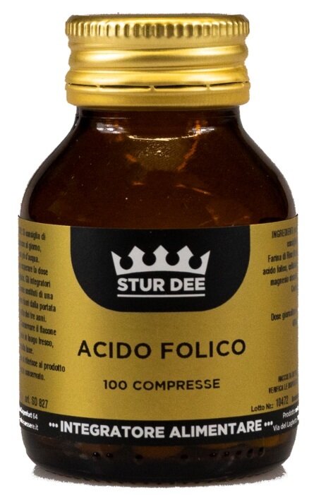 Acido folico crusca riso 100 tavolette