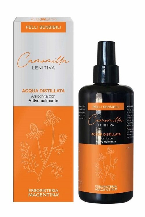 Acqua distillata arricchita camomilla lenitiva pelli sensibili 200 ml