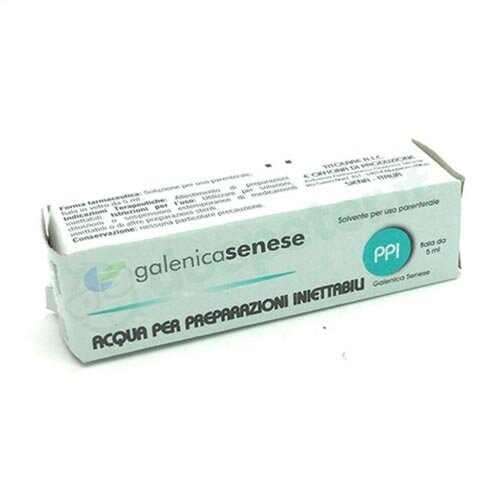 Acqua per Preparazioni Iniettabili Galenica Senese 1 fiala da 5 ml