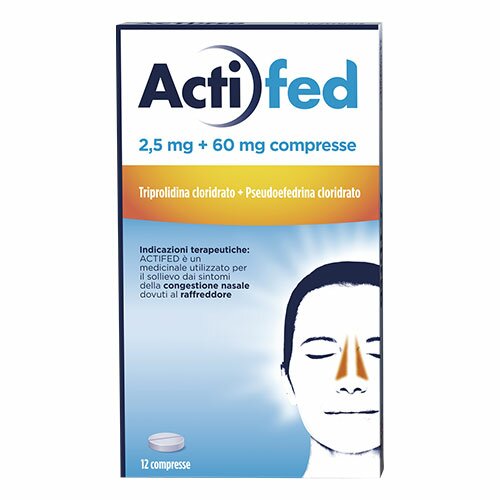 Actifed Raffreddore 12 compresse 2,5 mg + 60 mg