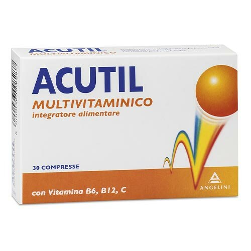 Acutil Multivitaminico Integratore Energetico 30 Compresse Rivestite