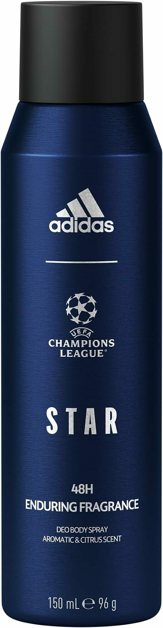 Adidas uefa star edition spray deodorante uomo protezione 48 ore 150ml