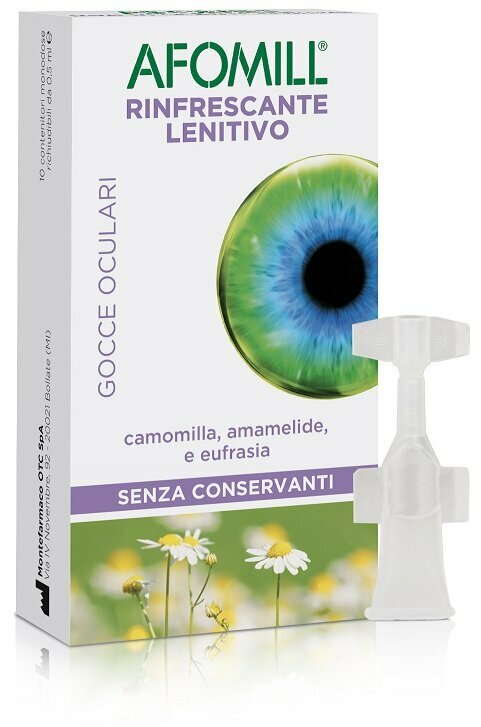 Afomill Gocce Oculari Rinfrescanti 10 Flaconcini da 0,5 ml