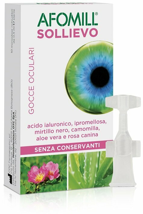 Afomill Sollievo Gocce Oculari Idratanti 10 Fiale