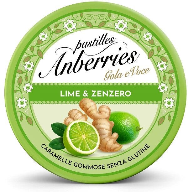 Anberries lime & zenzero caramelle gommose 50g