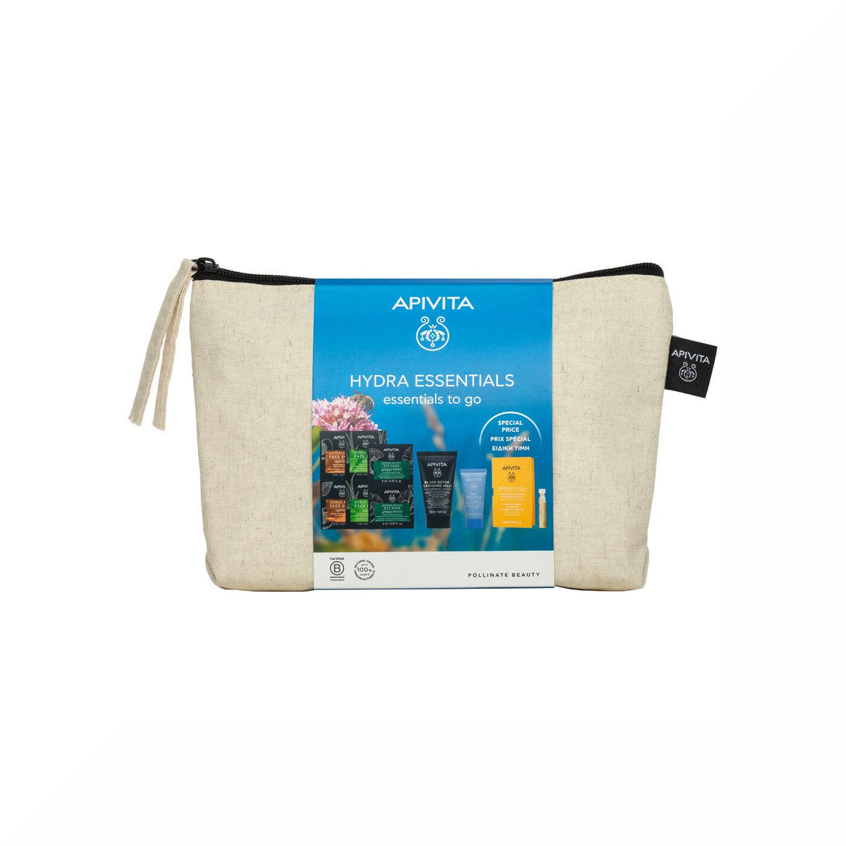 Apivita travel set hydra essentials