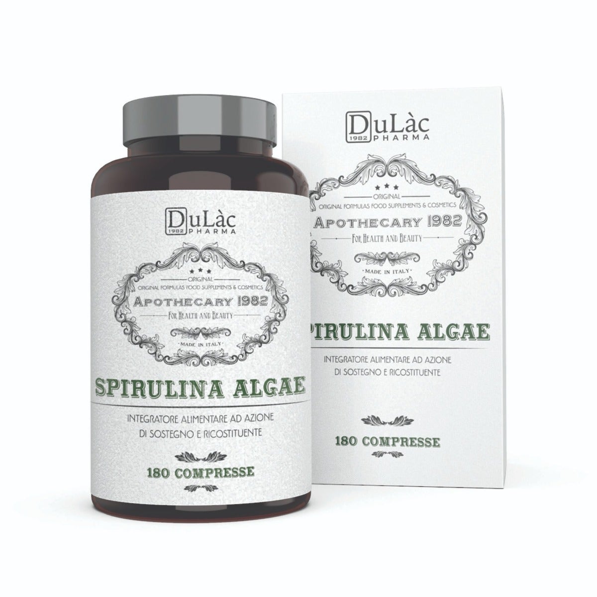Apothecary spirulina alg180 compresse
