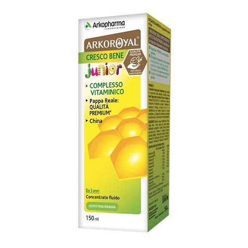 Arkoroyal Cresco Bene Kid Concentrato Fluido Integratore per Appetito Bambini 150 ml