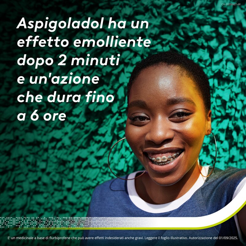 Aspi Gola Dol Antinfiammatorio Mal di Gola 16 Caramelle Arancia S/z
