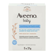 Aveeno Baby Soothing Oat Bath Soak Bagnetto Lenitivo 5 Buste