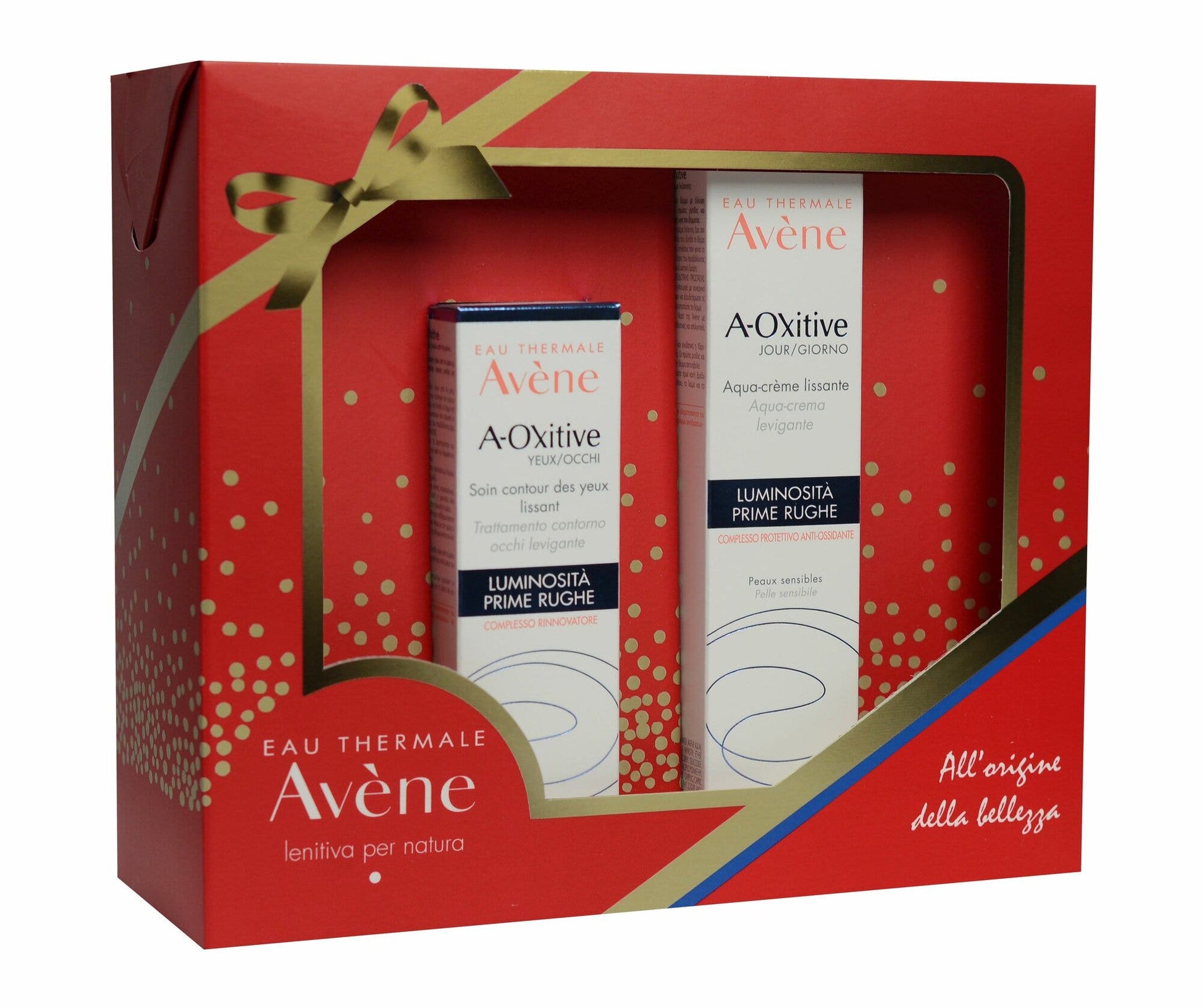 Avene cofanetto a-oxitive crema levigante 30ml+ contorno occhi 15ml