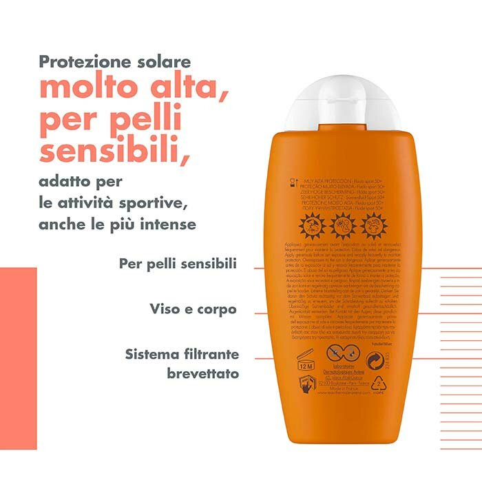 Avène Fluido Sport SPF 50+ Protezione Antiossidante 100 ml