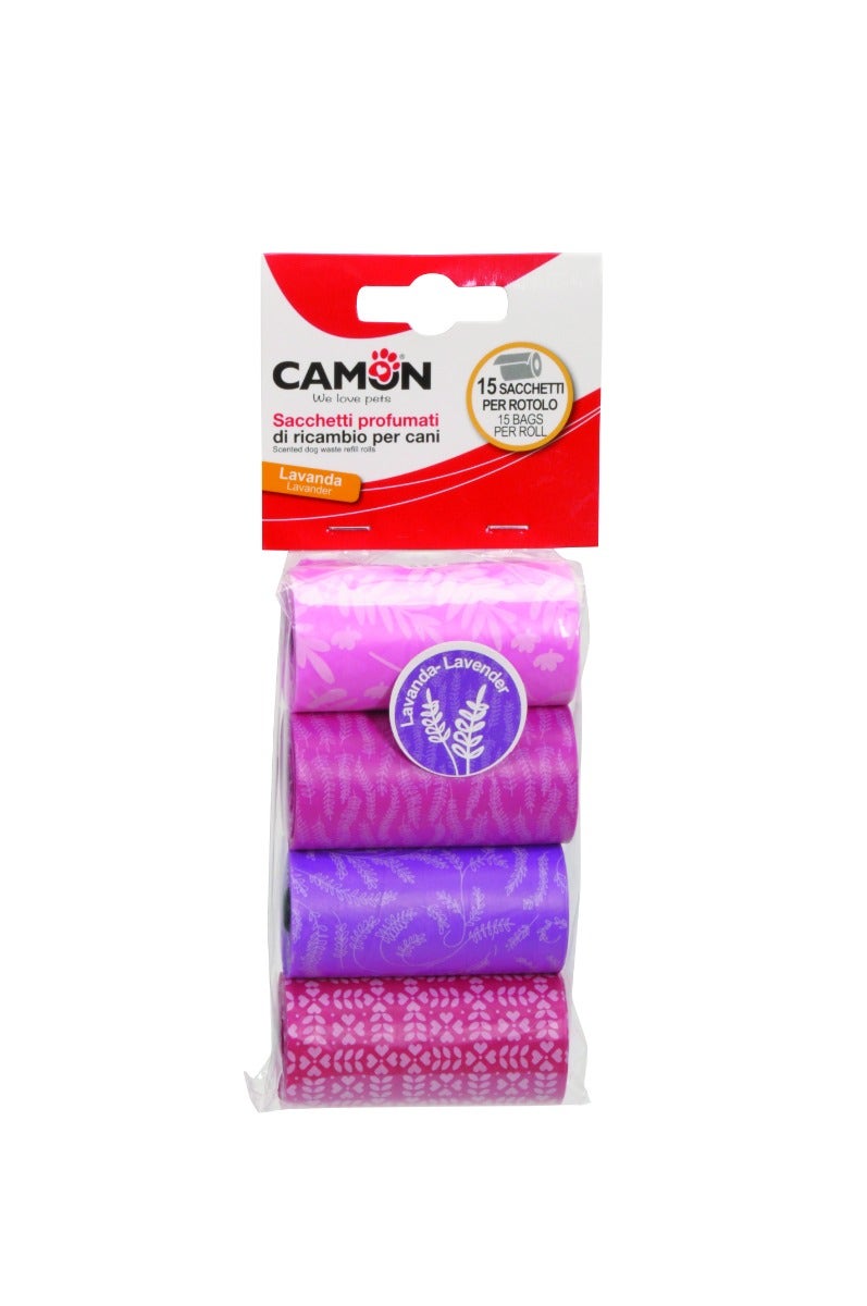 Camon Sacchetti Igienici Colorati Profumati Alla Lavanda 4x15 Pezzi