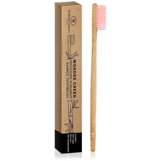 Bamboo spazzolino rosa