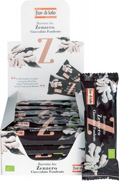 Barretta zenzero/cioccolato fondente bio