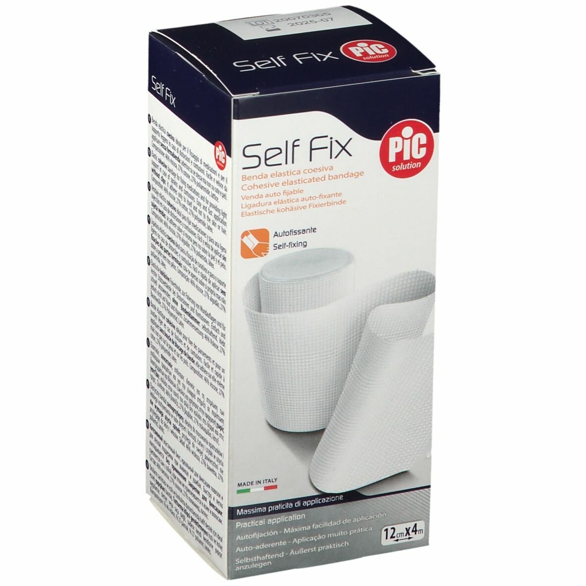 Benda elastica autoadesiva pic self fix 12x400 cm fustella