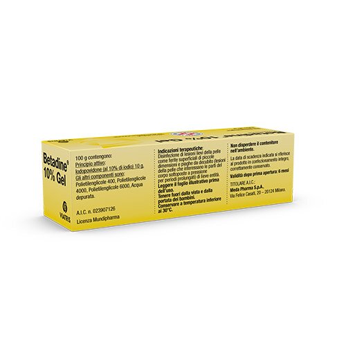 Betadine Gel Cutaneo 10 % Iodopovidone 30g