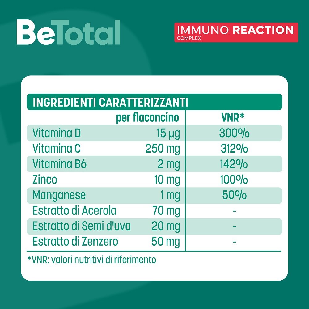 Betotal immuno reaction 8 flaconcini