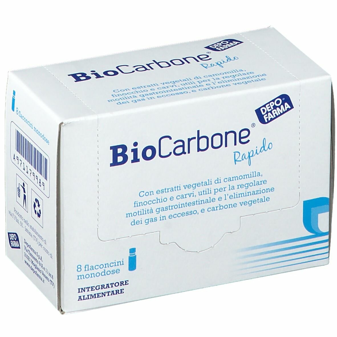 Biocarbone rapido 8 flaconcini