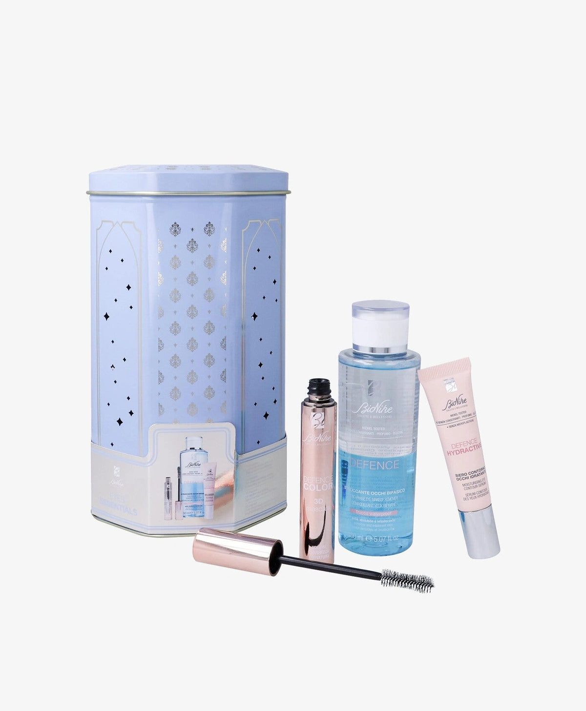 Bionike kit defence eyes essentials mascara 11ml + struccante occhi 150ml + contorno occhi 15ml