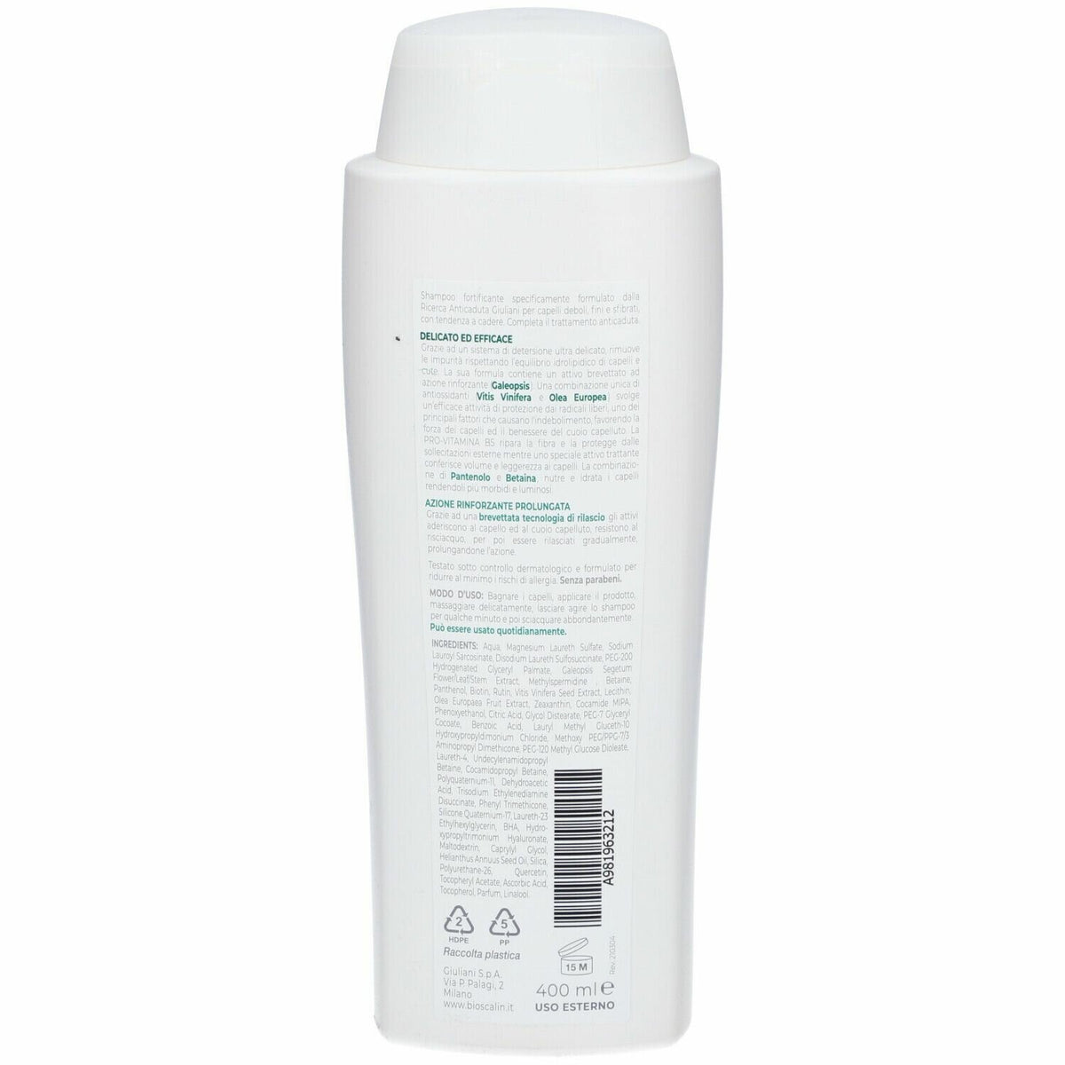 Bioscalin nova gen shampoo vol400ml