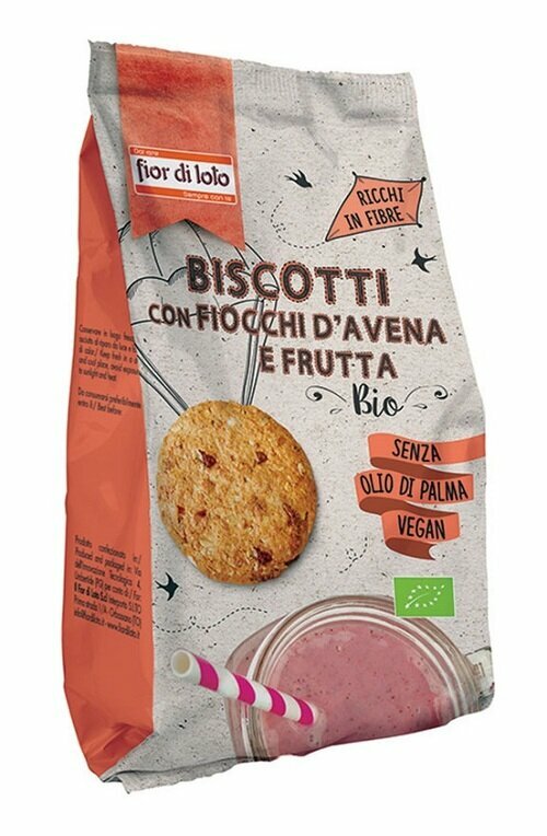 Biscotti cereali e frutta bio