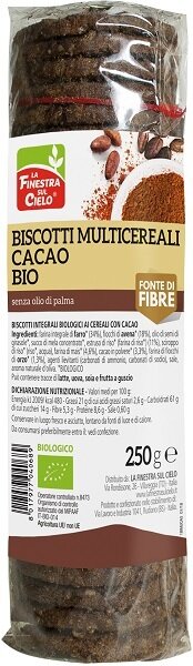 Biscotti multicereali cacao bio 250 g