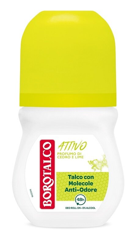 Borotalco deo roll attivo giallo 50 ml