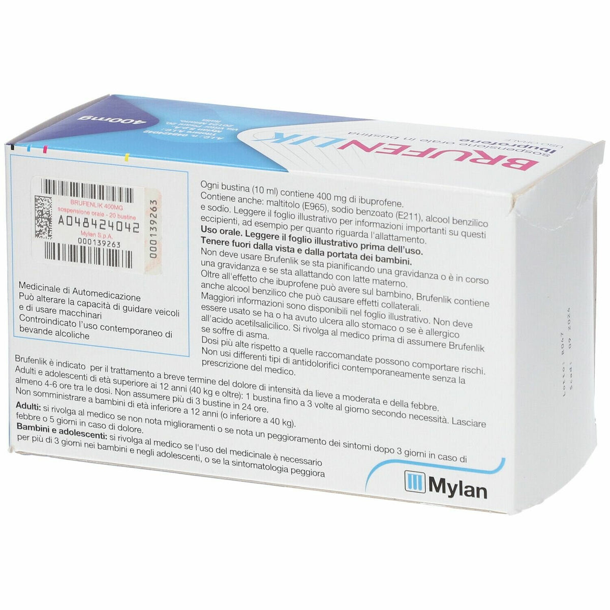 Brufenlik 20bust 400mg 10ml