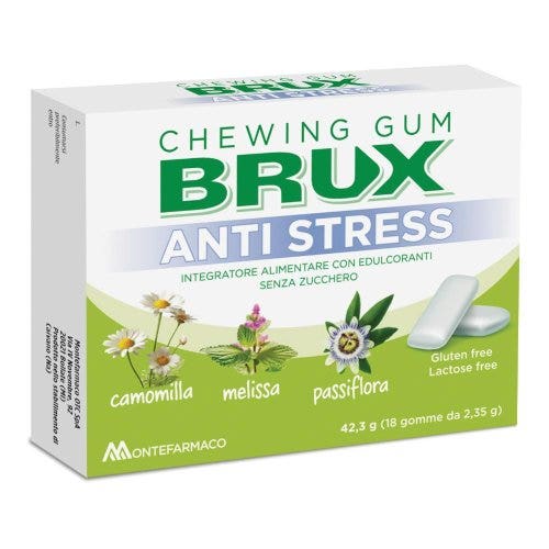 Brux antistress chewing gum 18 gomme