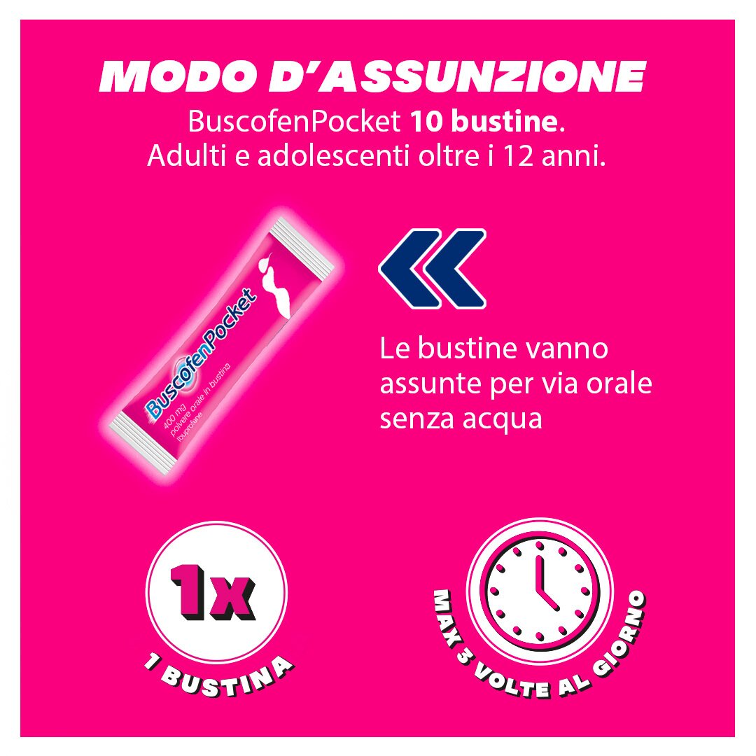 Buscofenpocket 10 Bustine 400 mg
