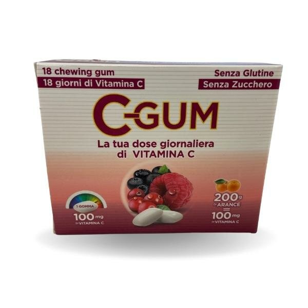 C gum frutti rossi 18 gomme