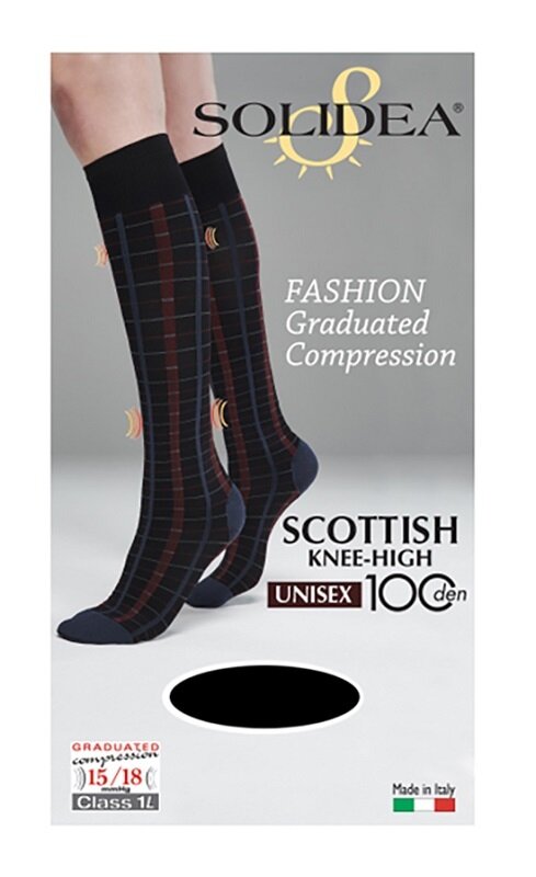 Calza elastica scottish 70 nero l