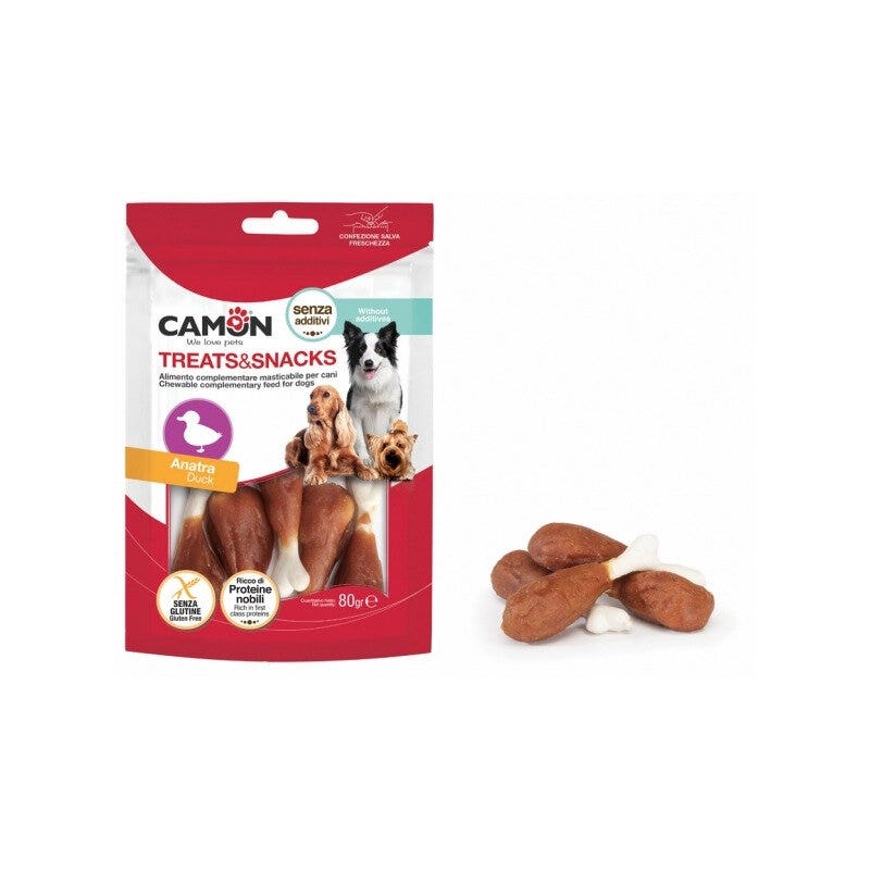 Camon treats & snacks duck leg per cani 80g
