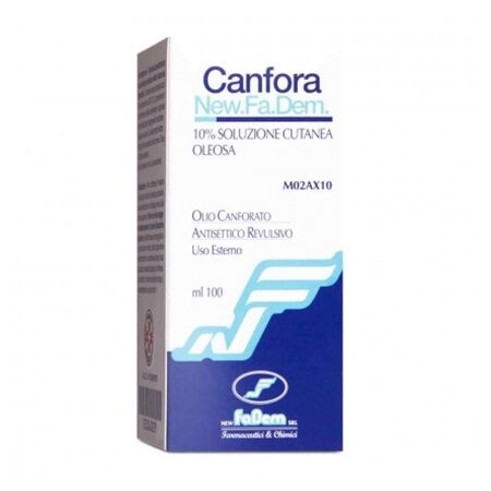 Canfora 10% new fadem soluzione cutanea oleosa 100 ml 10%